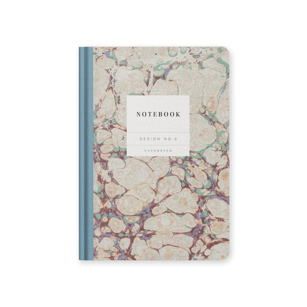 Design No.6 Earthy Marble - Hardback Notebook - Lady of the Lake