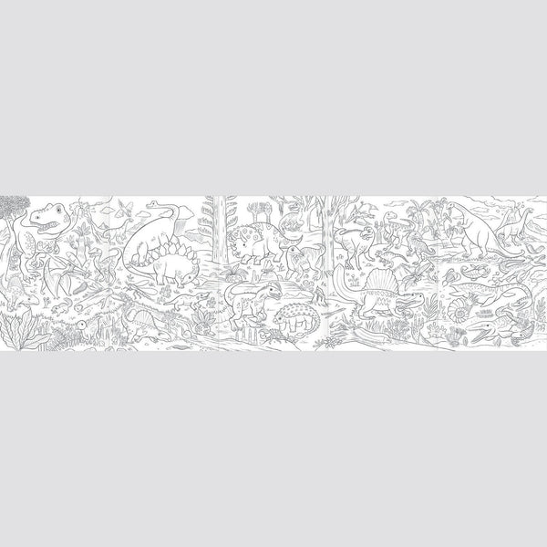 Dinosaurs Abound Fold - Out Coloring Book - Lady of the Lake
