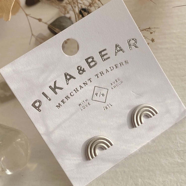 Dios Rainbow Stud Earrings With Sterling Silver Posts - Lady of the Lake