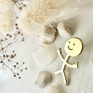 Disgruntled Citizen Stickman Enamel Pin - Lady of the Lake