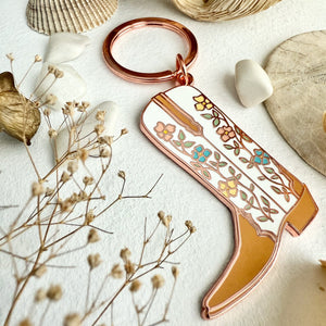 Dolly Cowboy Boot Enamel Keychain - Lady of the Lake