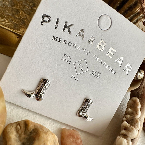 Dolly Cowboy Boot Stud Earrings - Lady of the Lake