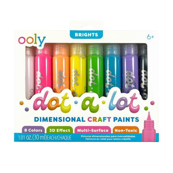 Dot-a-Lot 3D Dimensional Craft Paint - Set of 8 - Lady of the Lake