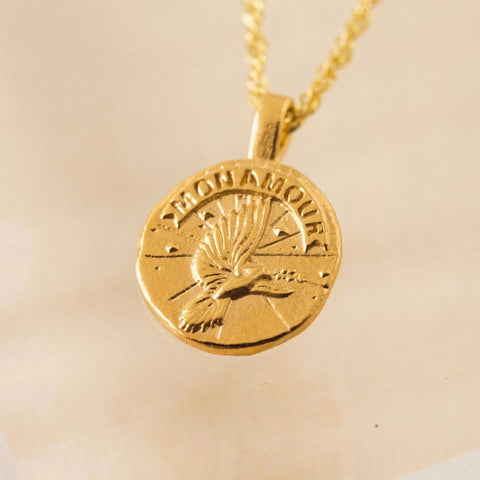 Dove Coin Necklace