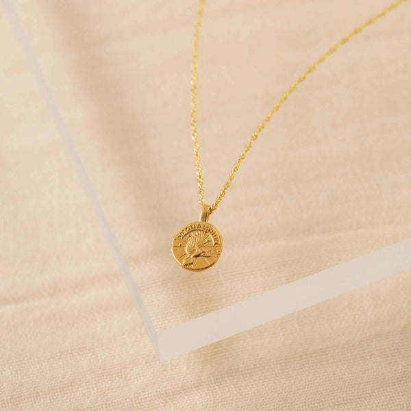 Dove Coin Necklace