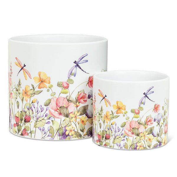 Dragonfly & Floral Planter - Lady of the Lake