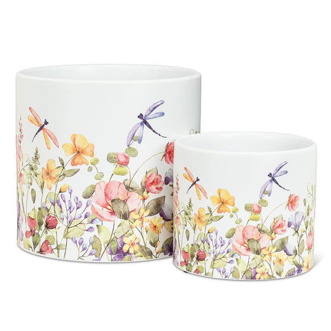 Dragonfly & Floral Planter - Lady of the Lake