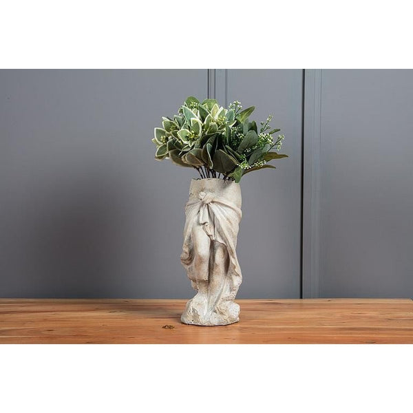 Draped Sculpted Torso Planter / Vase - Lady of the Lake