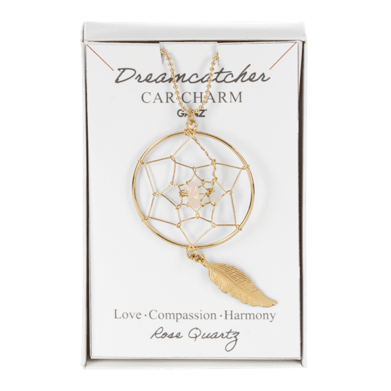 Dream Catcher Ornament / Car Charm With Crystal - Lady of the Lake