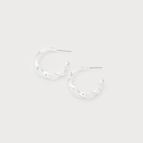 Eileen Twisted Hoop Earrings - Lady of the Lake