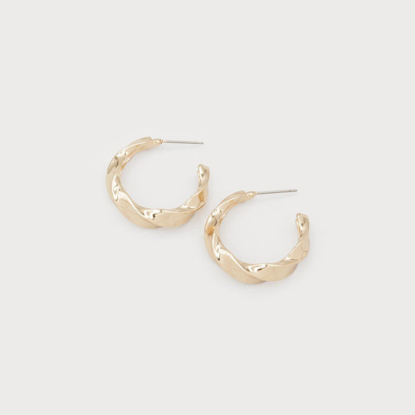 Eileen Twisted Hoop Earrings - Lady of the Lake