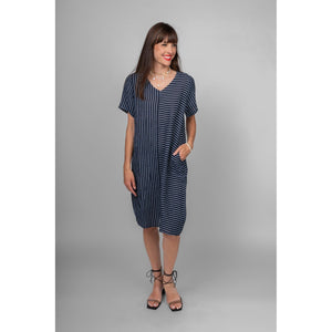 Ella Striped Polka Dot Dress - Lady of the Lake