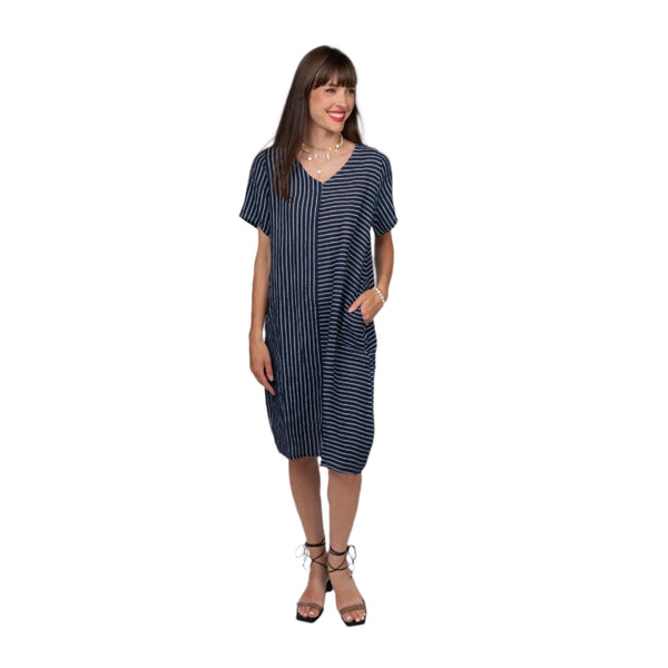 Ella Striped Polka Dot Dress - Lady of the Lake
