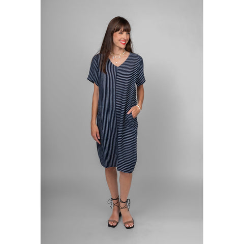 Ella Striped Polka Dot Dress - Lady of the Lake