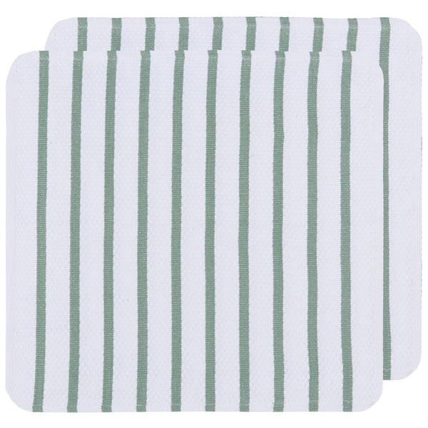 Elm Green Basketweave Dishcloths - Set of 2 - Lady of the Lake
