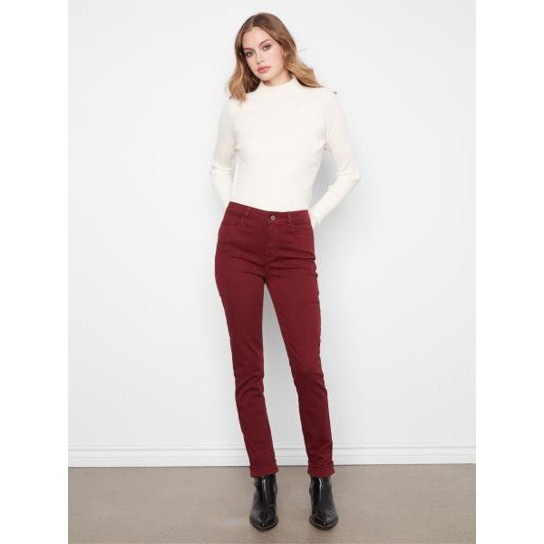 Embla Slim Twill Pants - Lady of the Lake