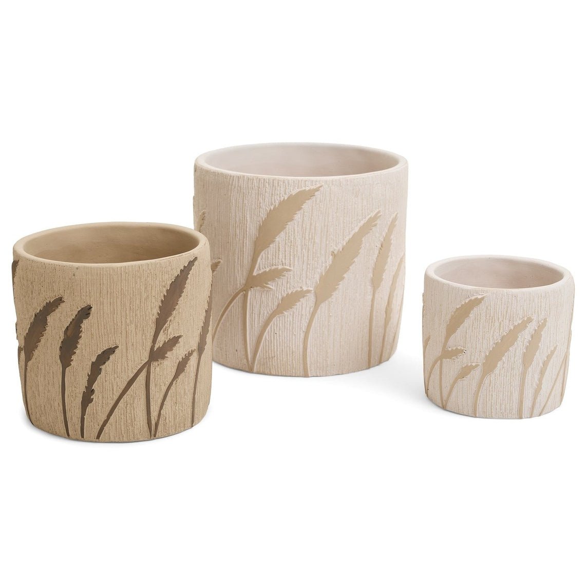 Embossed Grass Plant Pot