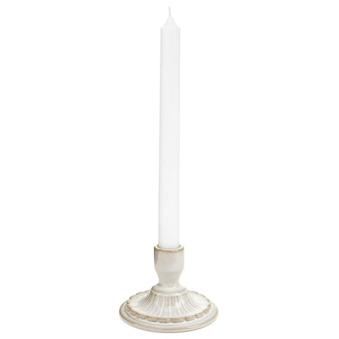 Embossed Porcelain Taper Candle Holder