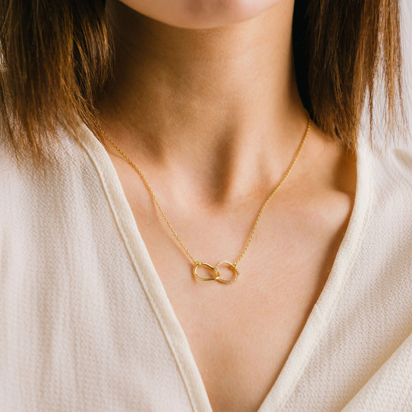 Encore Pave Necklace Gold