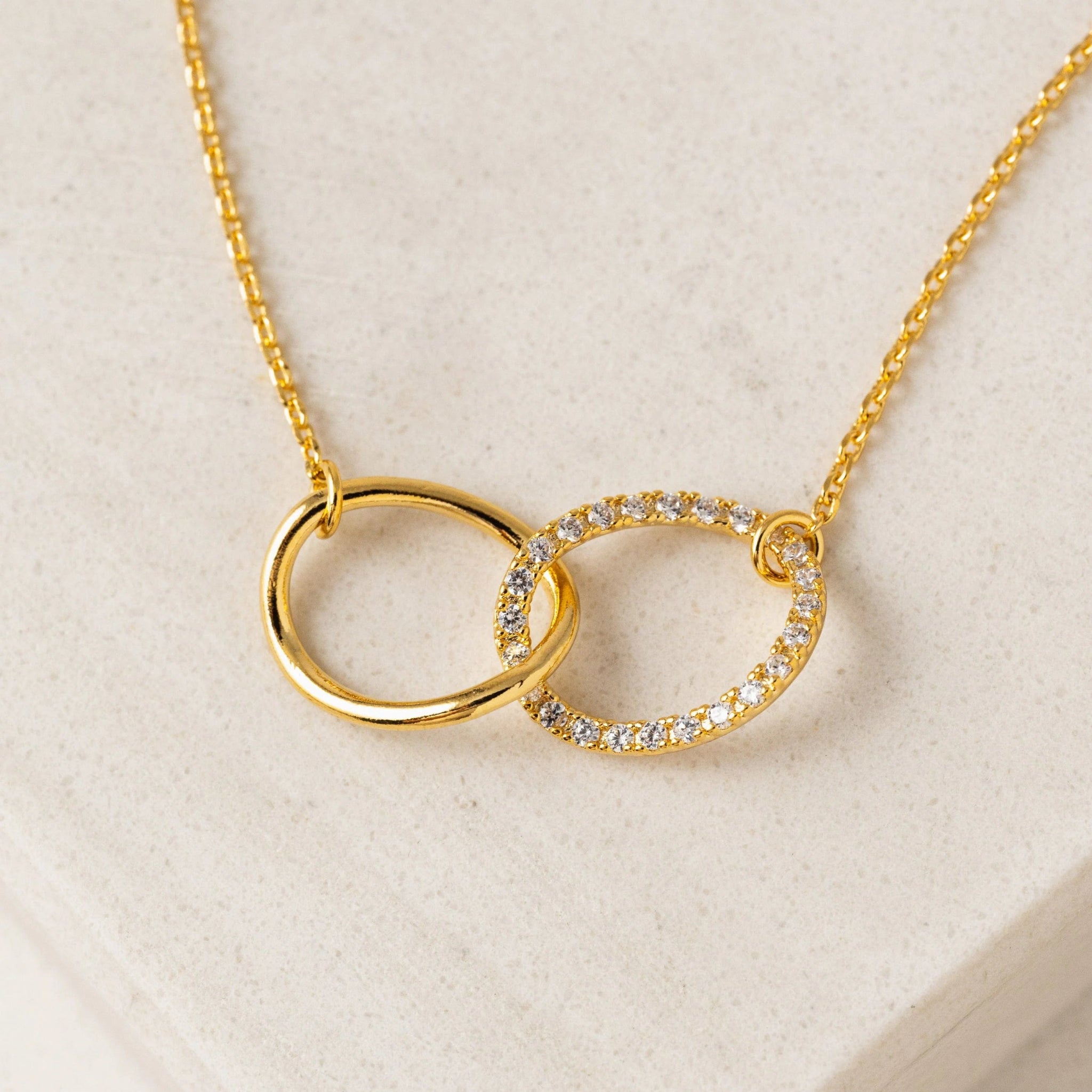 Encore Pave Necklace Gold