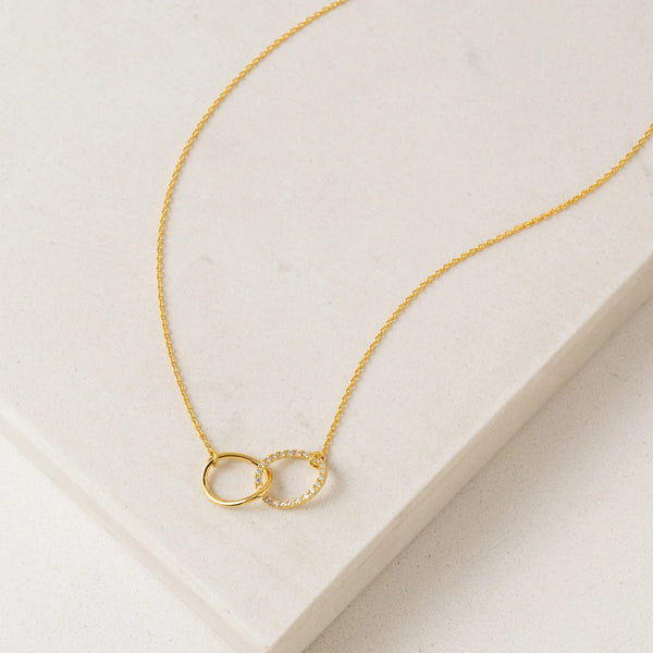 Encore Pave Necklace Gold