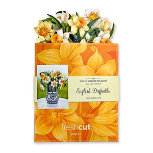 English Daffodil - Mini Pop - up Greeting Card - Blank - Lady of the Lake