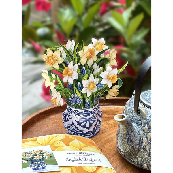English Daffodil - Mini Pop - up Greeting Card - Blank - Lady of the Lake