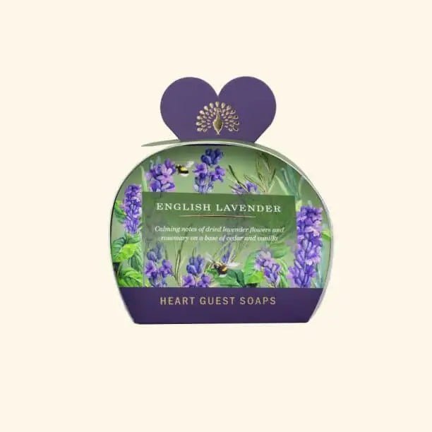 English Lavender Heart Guest Soaps