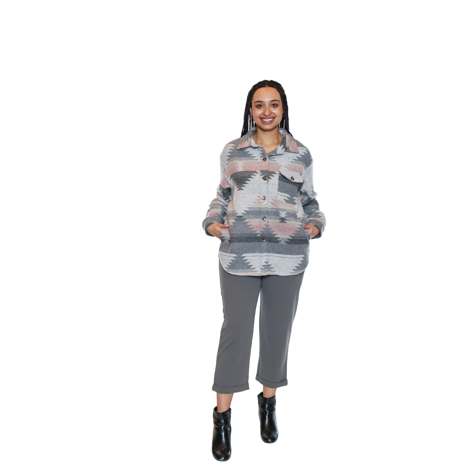 Ensley Aztec Jacket With Pockets - Lady of the Lake