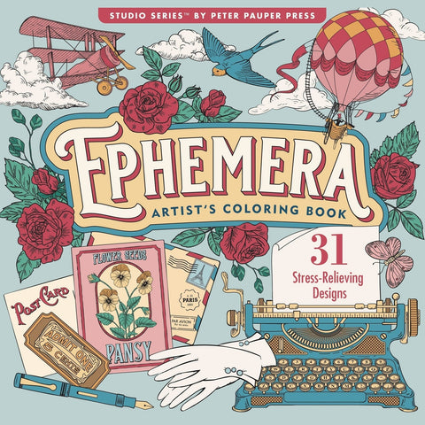 Ephemera Adult Colouring Book - Lady of the Lake