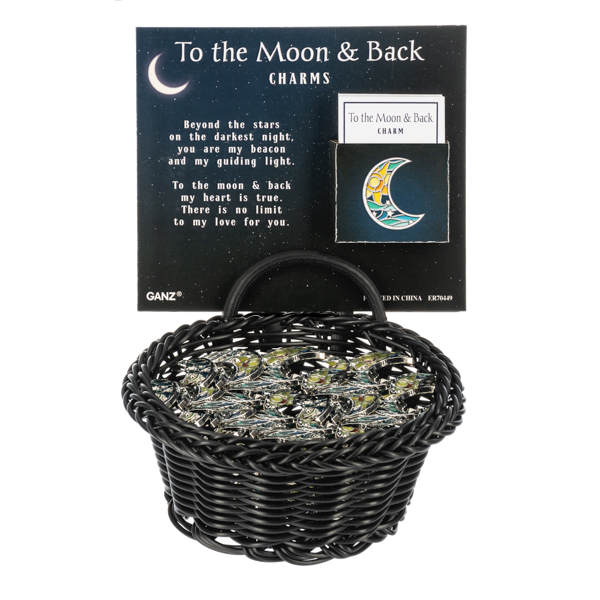 Love You To The Moon And Back - Moon Charm