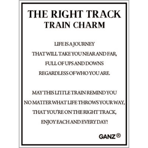The Right Track - Train Charm