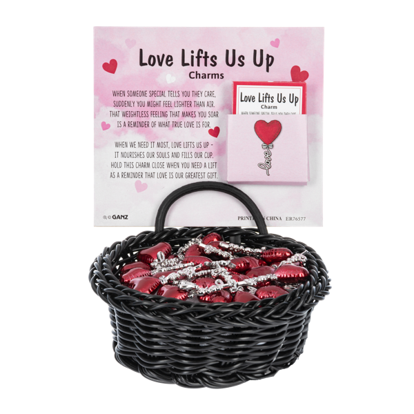 Love Lifts Us Up - Heart Balloon Charm