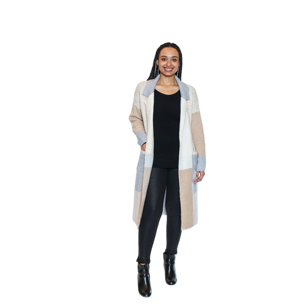 Erinna Checkered Cardigan With Pockets - Lady of the Lake