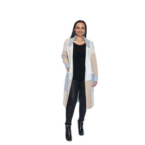 Erinna Checkered Cardigan With Pockets - Lady of the Lake