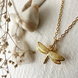 Ethel Dragonfly Charm Necklace - Lady of the Lake