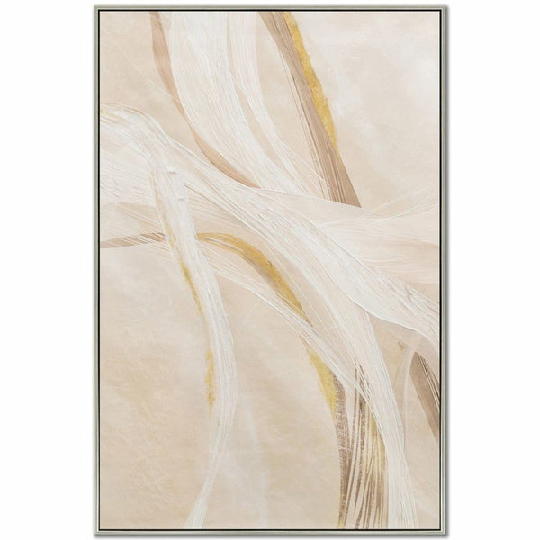 Ethereal Flow II - Hand Embellished Canvas In Floating Frame - Lady of the Lake