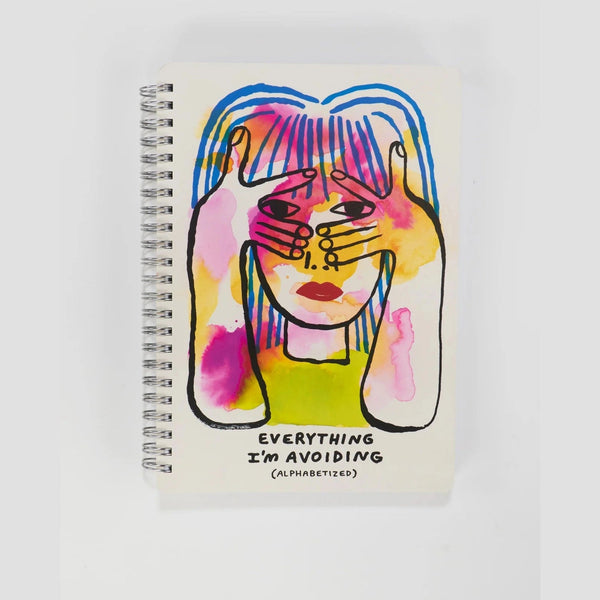 Everything I'm Avoiding (Alphabetized) - Spiral Notebook - Lady of the Lake