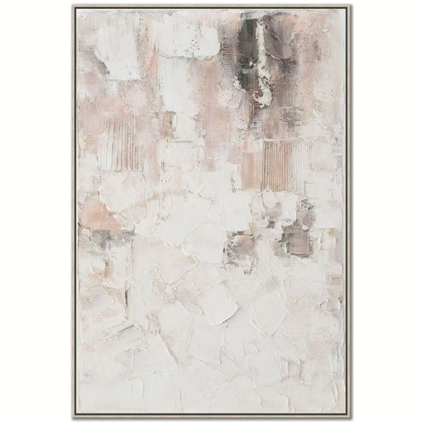 Faded Fragments - Heavenly Embellished Canvas In Floating Frame - Lady of the Lake