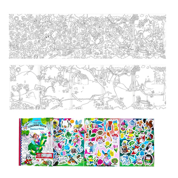 Fairies And Tales Fold - Out Coloring Book - Lady of the Lake