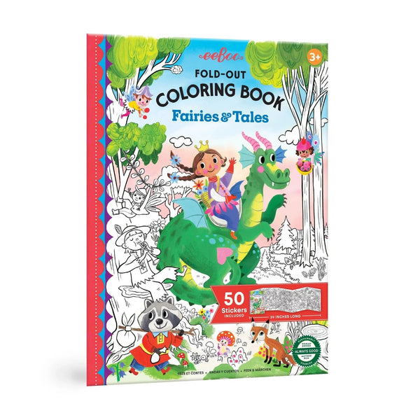Fairies And Tales Fold - Out Coloring Book - Lady of the Lake
