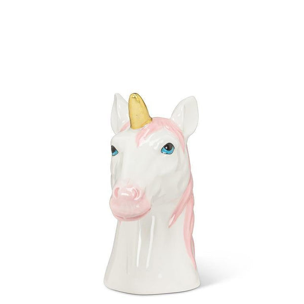 Fantasy Unicorn Head Bud Vase - Lady of the Lake