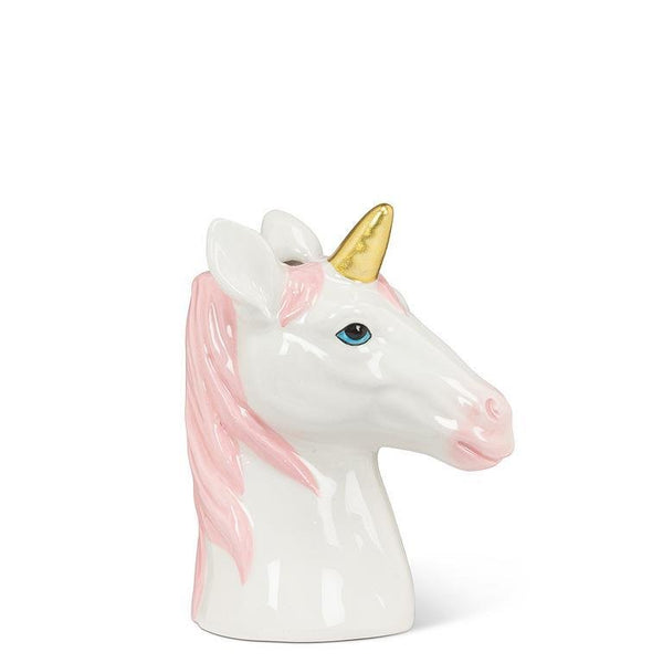 Fantasy Unicorn Head Bud Vase - Lady of the Lake