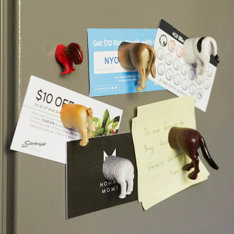 Farm Animal Butt Magnets Set Of 6