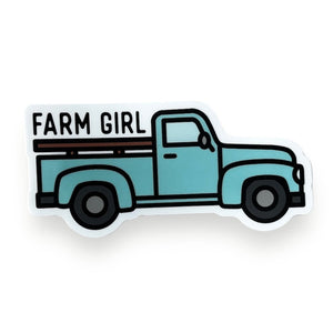 Farm Girl Pickup Truck Sticker