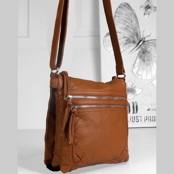 Faux Leather Satchel