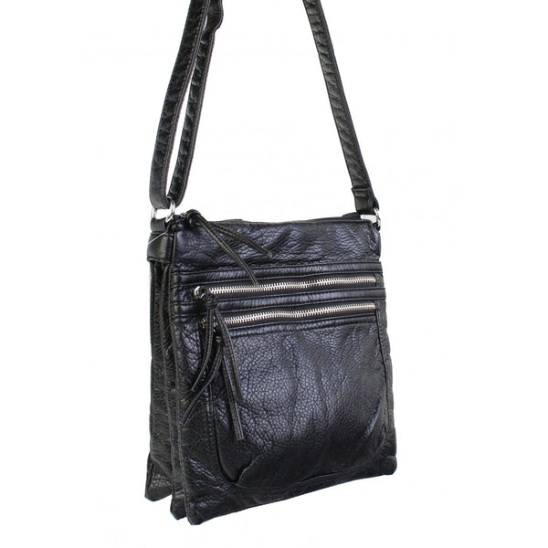 Faux Leather Satchel