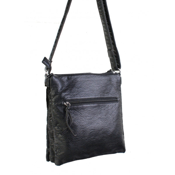 Faux Leather Satchel