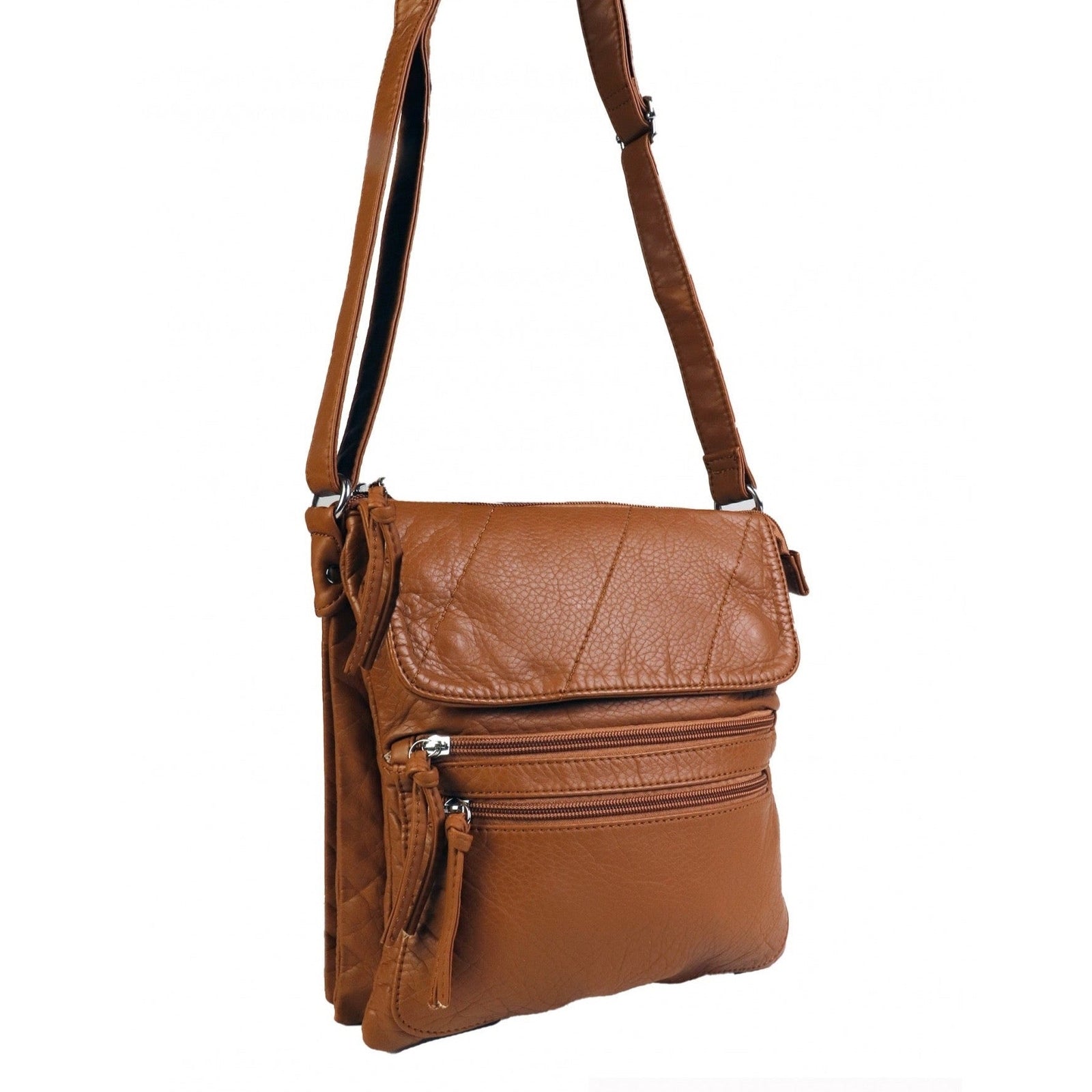 Faux Leather Satchel