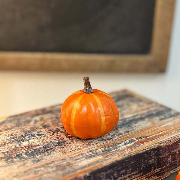 Faux Orange Pumpkin